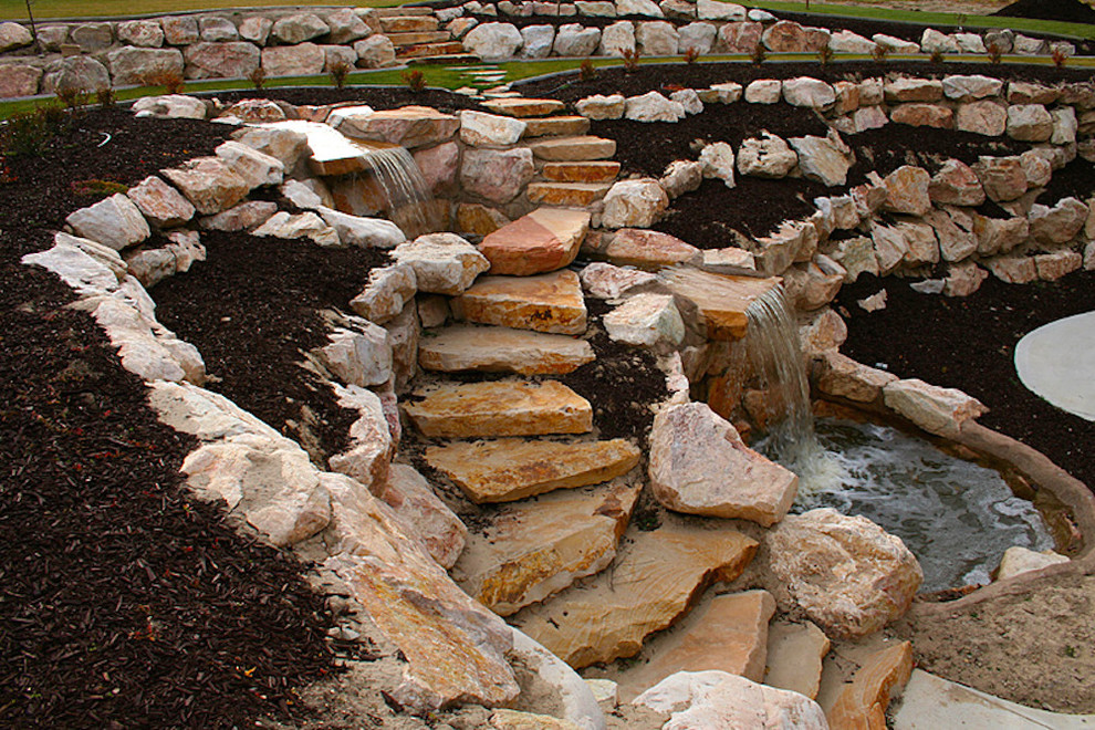 Walkout Basements & Rock Window Wells Landscape Salt Lake City by