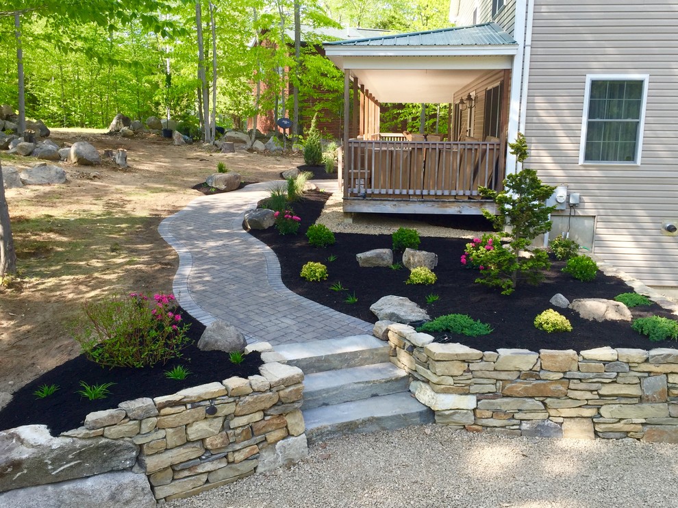 Walkways & Stonework Traditional Landscape Portland Maine by