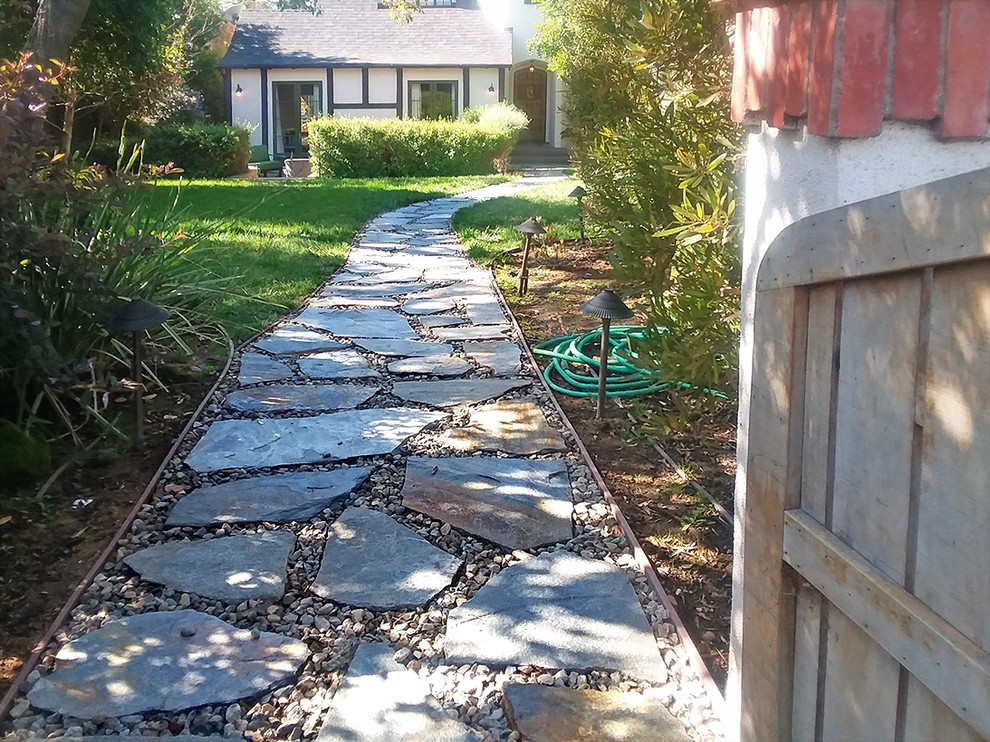 Walkways Installation--Flagstone Entry - Landscape - Los Angeles - by ...
