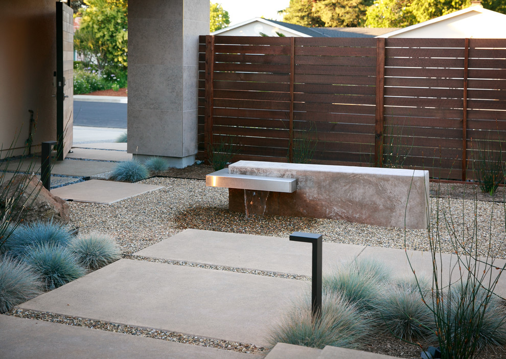 Réalisation d'un jardin sur cour minimaliste.