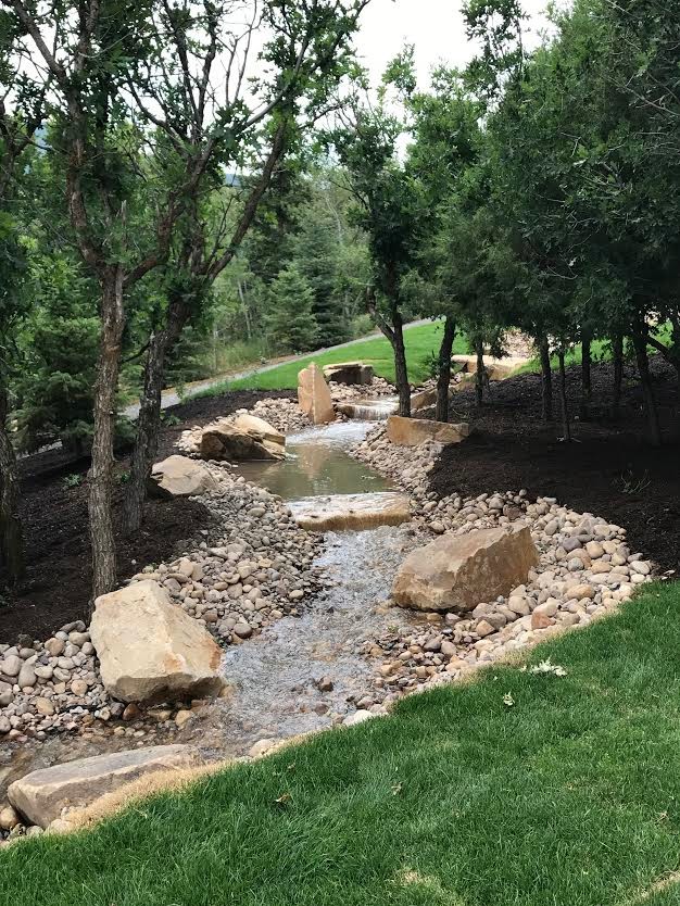 Water Feature & Pergola Traditional Landscape Salt Lake City by