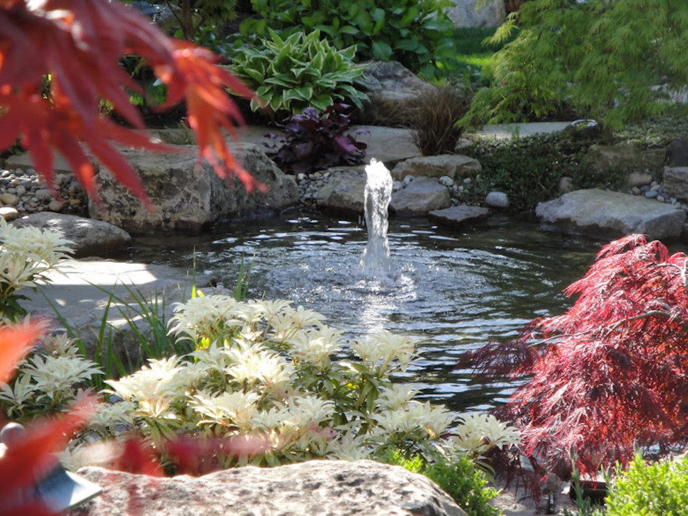 This is an example of a water fountain landscape in Vancouver.