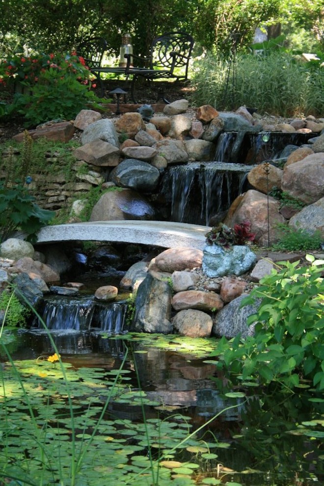 Water Feature Landscape Omaha by SunCo Houzz