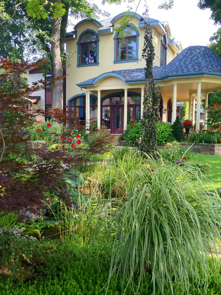 This is an example of a traditional garden in Montreal.