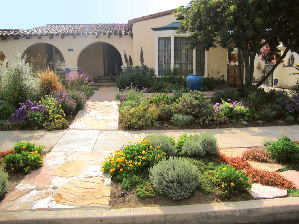 Design ideas for a mediterranean landscaping in Los Angeles.