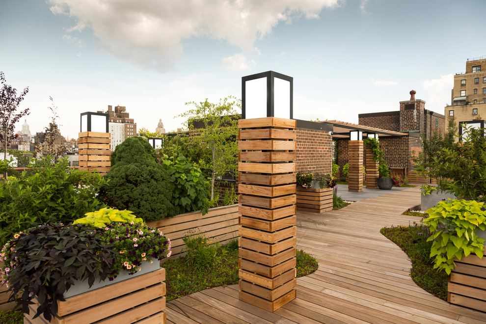 Стильный дизайн: участок и сад на крыше в современном стиле - последний тренд