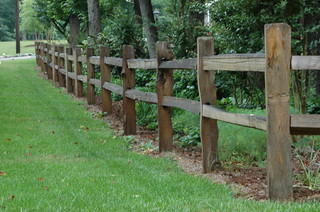 Western Red Cedar Split Rail - Traditional - Landscape - Atlanta - by