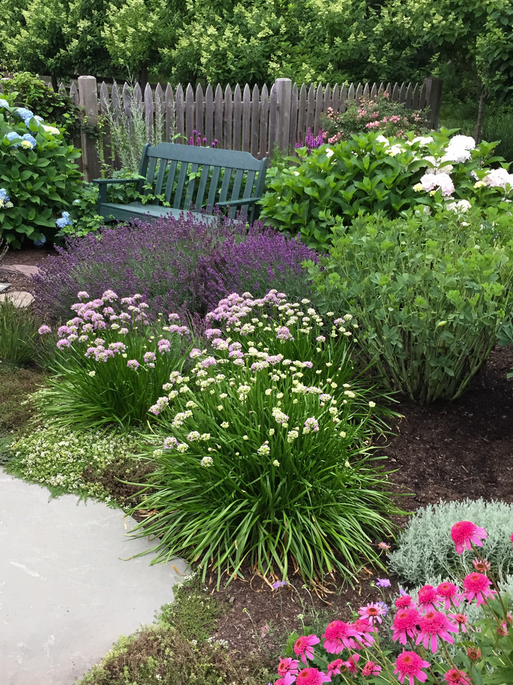 Esempio di un piccolo giardino xeriscape stile marinaro esposto in pieno sole davanti casa in estate con un ingresso o sentiero