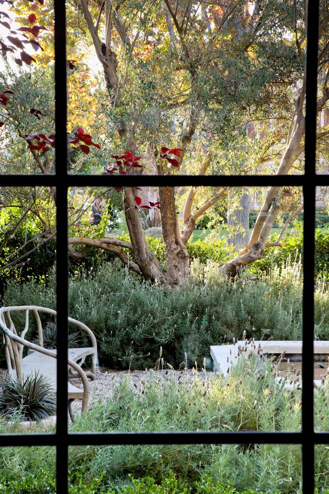 Foto di un giardino tradizionale dietro casa