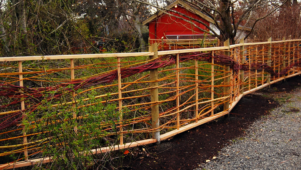 Willow Fence Eclectic Landscape Portland by Garden Stories Houzz