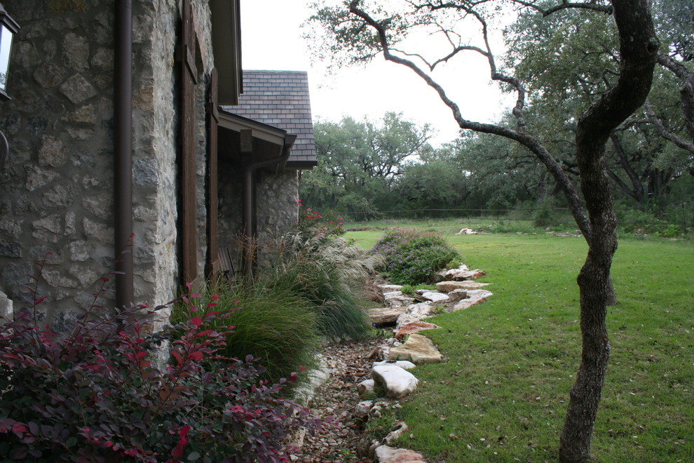 This is an example of a rustic garden in Austin.