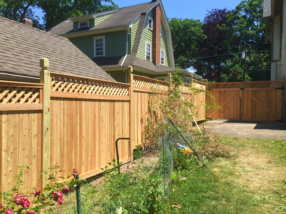 Wood Fencing Craftsman Landscape New York by National Fence Systems, Inc. Houzz