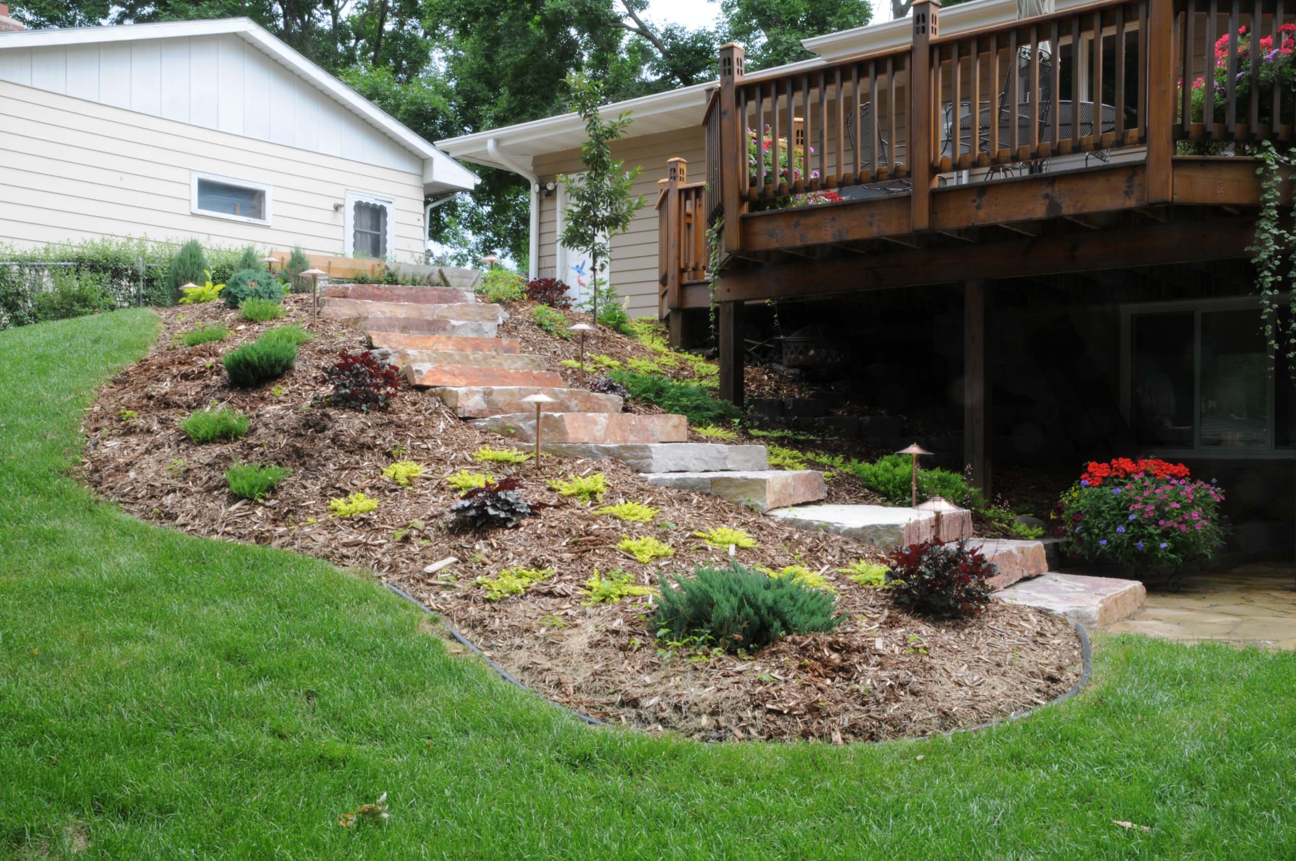 slope landscape design ideas