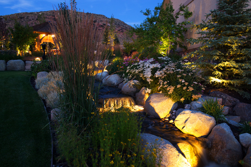 Rustikaler Garten in Salt Lake City