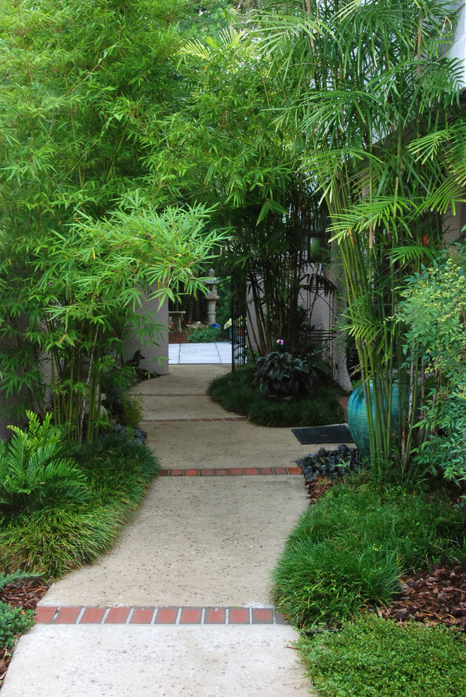 This is an example of a small world-inspired garden in Orlando.