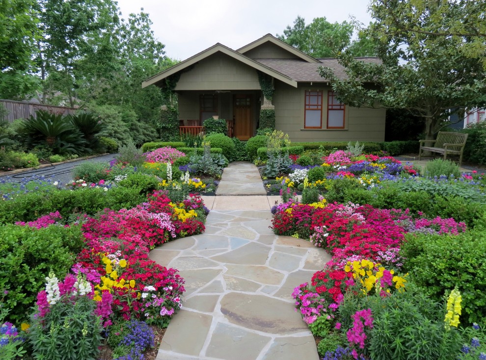 Zero Lawn Xeriscape Traditional Landscape Houston by David
