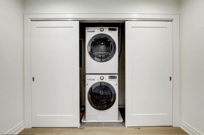 Laundry closet - modern laundry closet idea in DC Metro