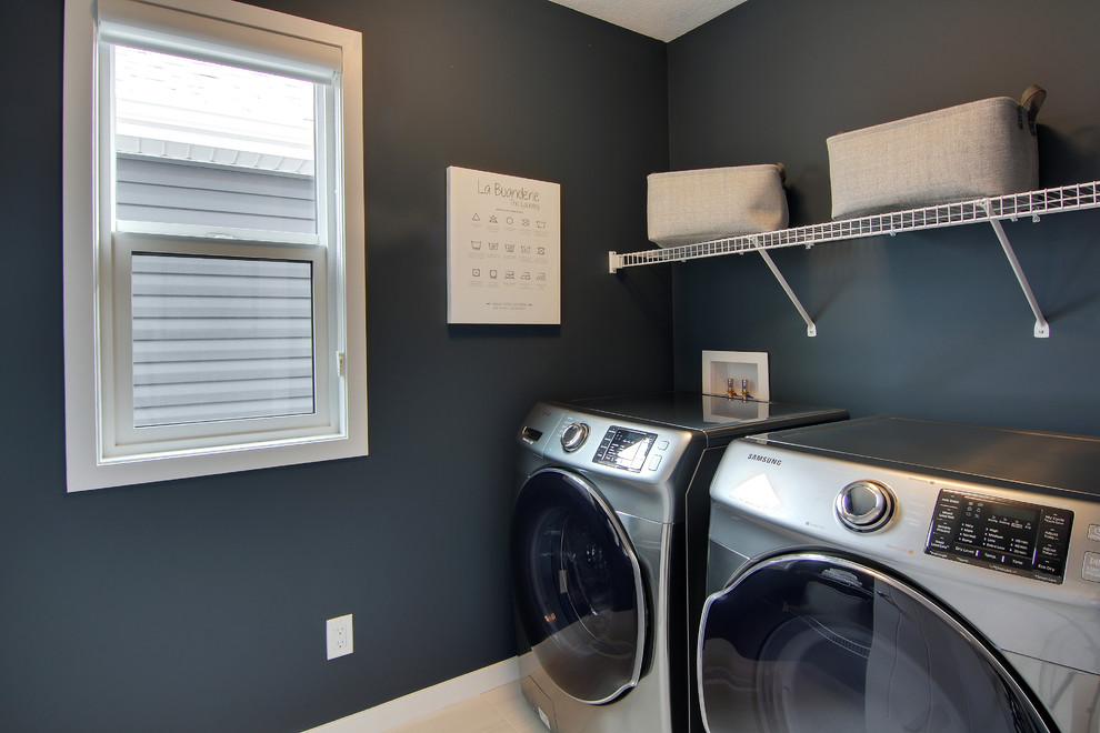 Photo of a traditional utility room in Calgary.