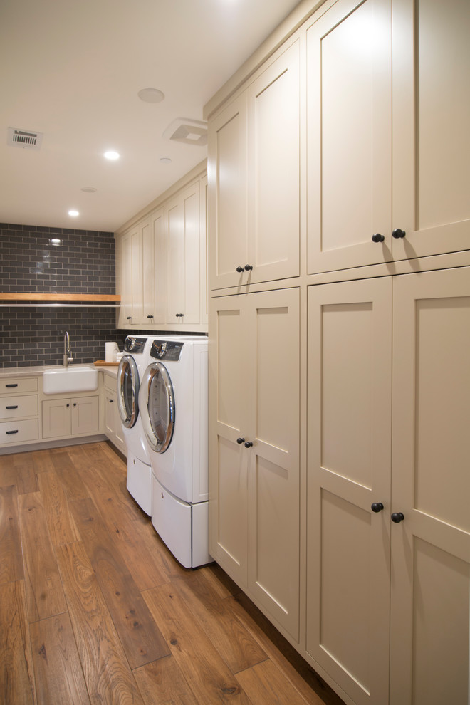 Example of a country laundry room design in San Francisco