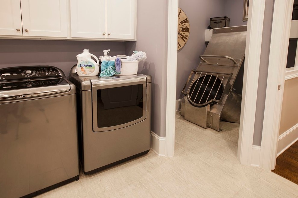 Inspiration for a timeless laundry room remodel in Atlanta