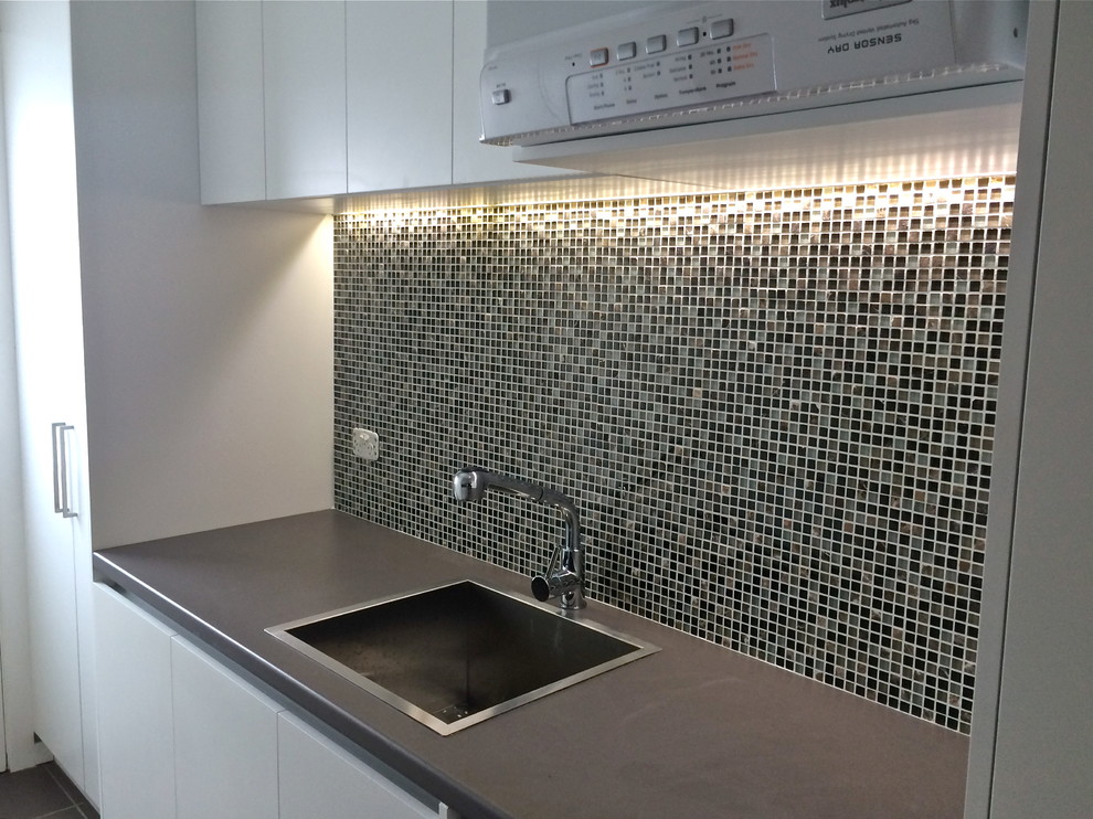 Inspiration for a modern laundry room remodel in Sydney