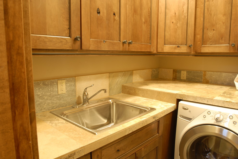 Photo of a traditional utility room in Denver.