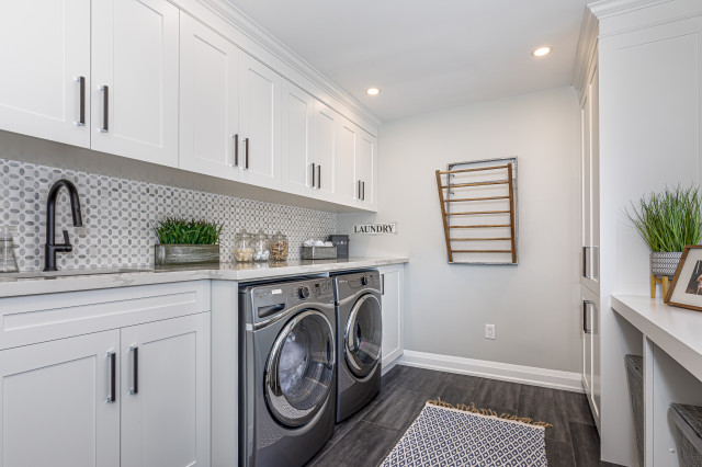 Birchcliff Laundry Room Reno and Decor - Transitional - Laundry Room ...