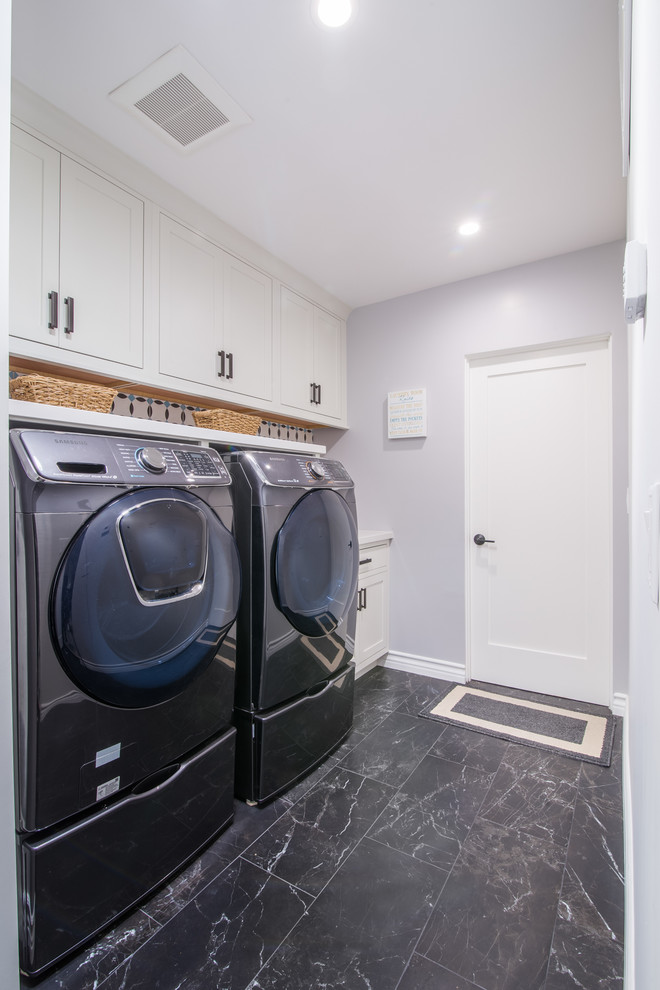 Black And White Laundry Modern Laundry Room Los Angeles By JL   Black And White Laundry L2 Interiors Img~e2e1618e0aa70436 9 1815 1 F34bd33 