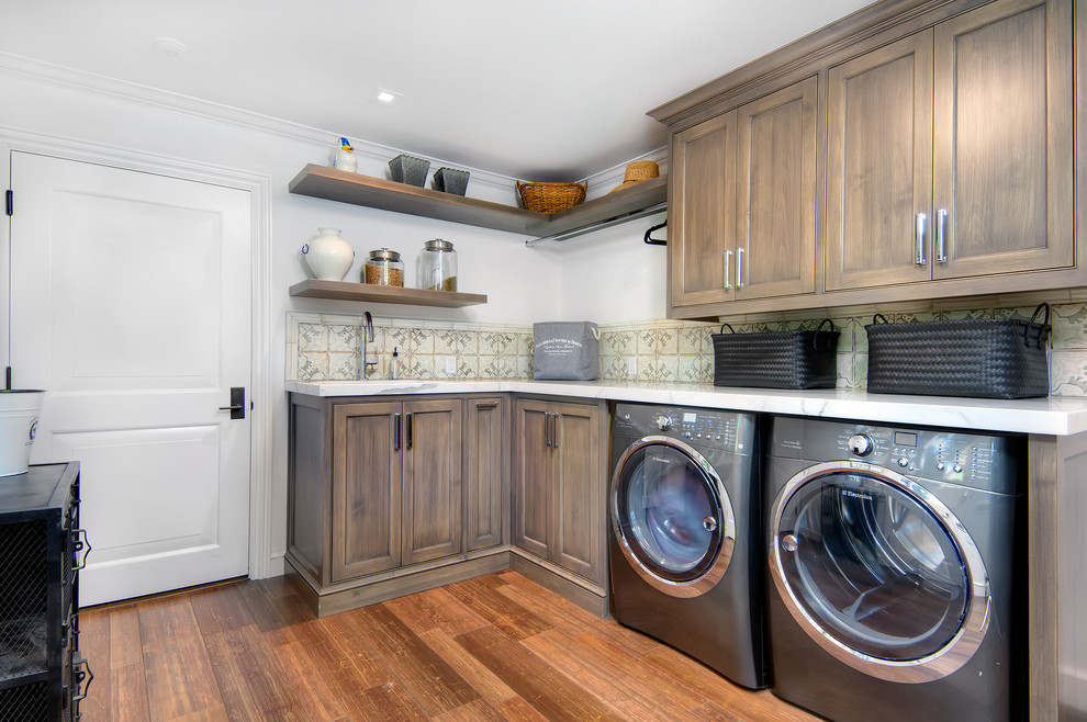 Example of a trendy laundry room design in San Francisco