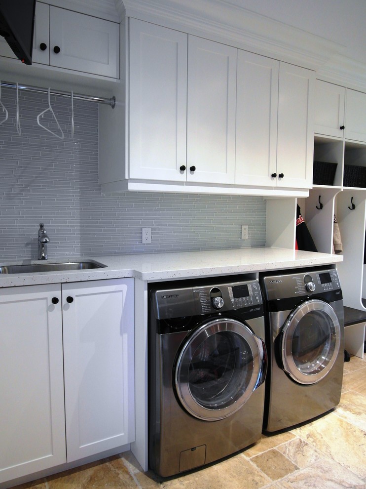 BuiltIns 2 Transitional Laundry Room Burlington by Touchwood