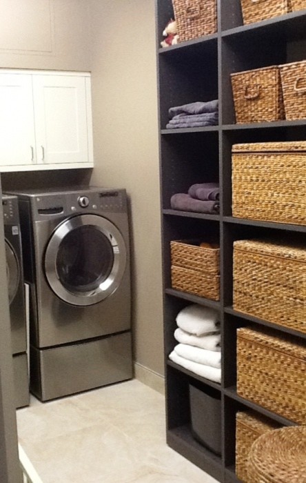 Example of a trendy laundry room design in Baltimore