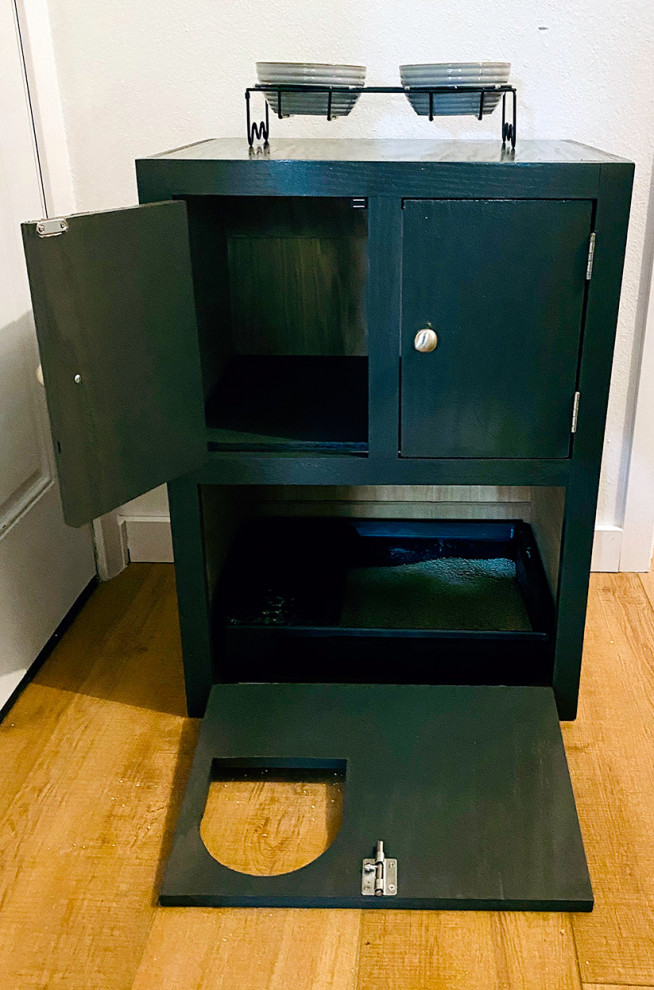Cat Litter Box Cabinet - Modern - Laundry Room - Seattle - by EW Custom