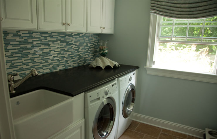 Laundry room - transitional laundry room idea in Cleveland