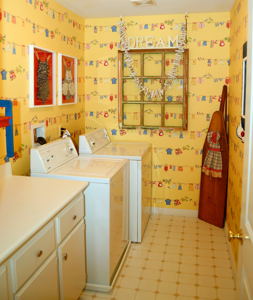 Photo of a bohemian utility room in Los Angeles.