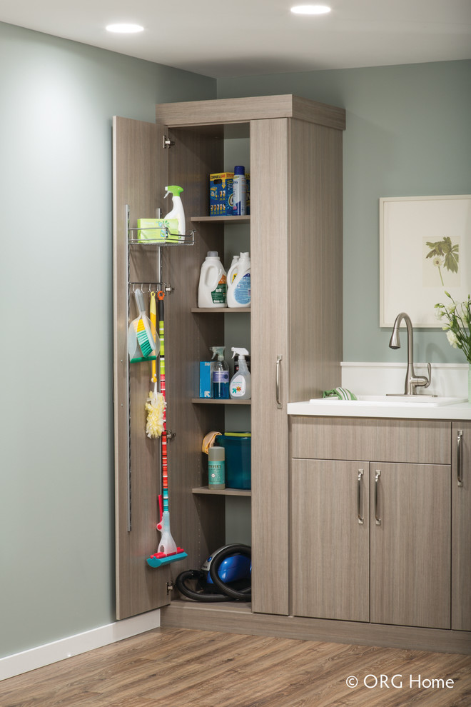 This is an example of a contemporary utility room in Denver.