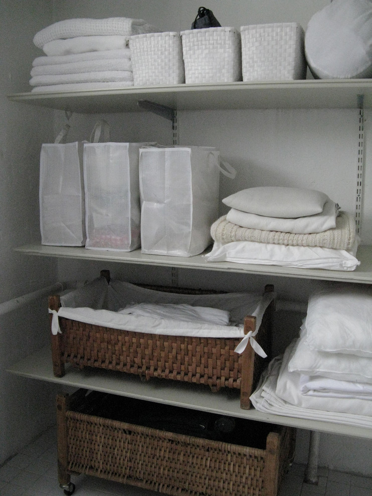 Inspiration for a contemporary laundry room remodel in Other