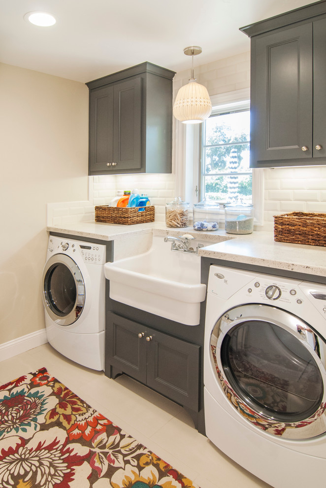 Inspiration for a craftsman laundry room remodel in San Francisco