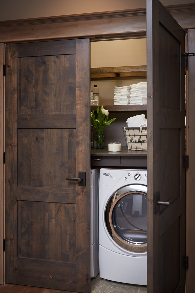 Mountain style laundry closet photo in Grand Rapids