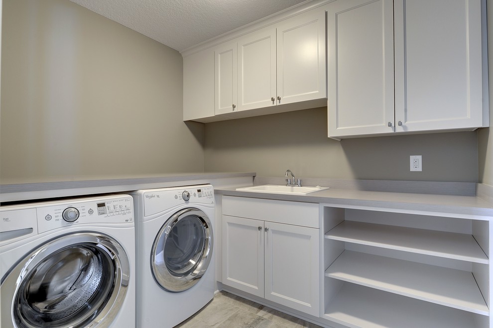 Elegant laundry room photo in Minneapolis