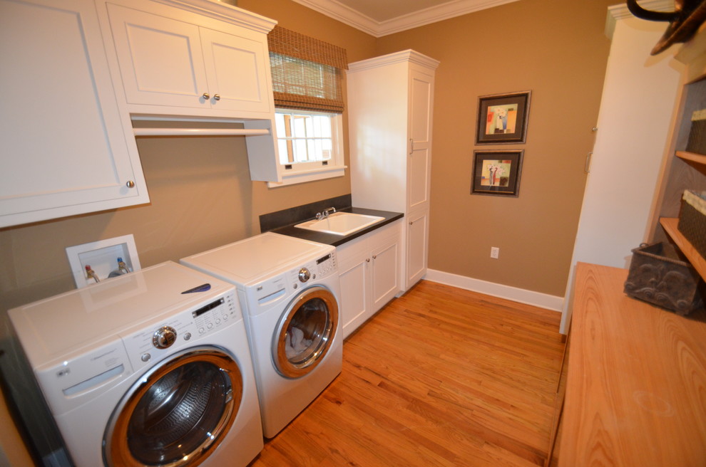Inspiration for a timeless laundry room remodel in New Orleans
