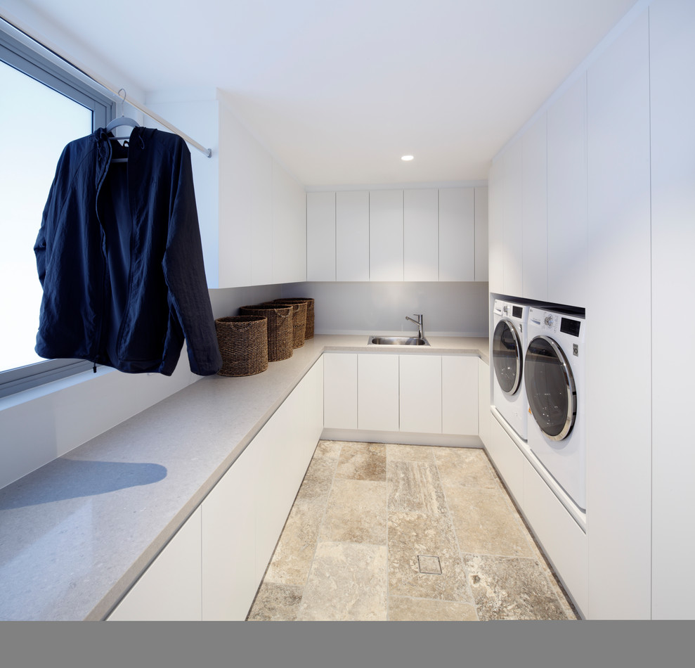 This is an example of a modern utility room in Sydney.