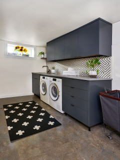 75 Beautiful Utility Room with Grey Cabinets Ideas and Designs