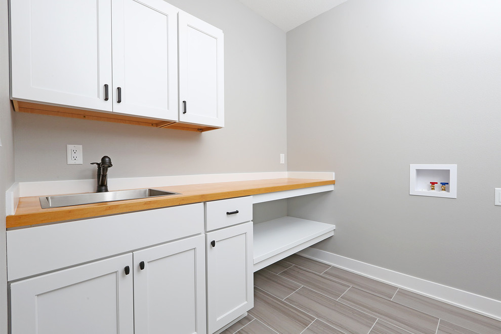 Design ideas for a modern utility room in Other.