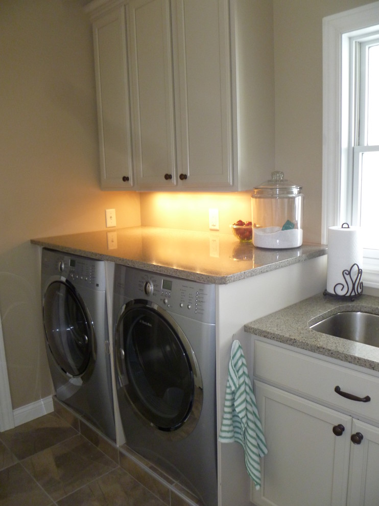 Inspiration for a timeless laundry room remodel in Other