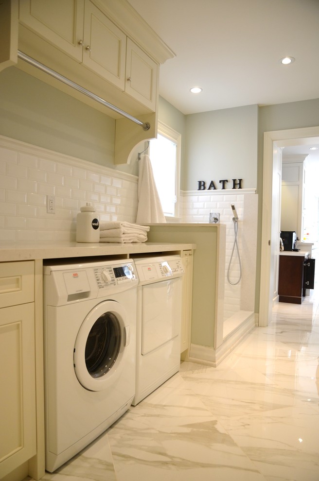 Inspiration for a timeless laundry room remodel in Toronto