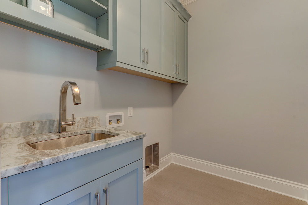 Fantasy Brown Marble Laundry Room Traditional Laundry Room Other