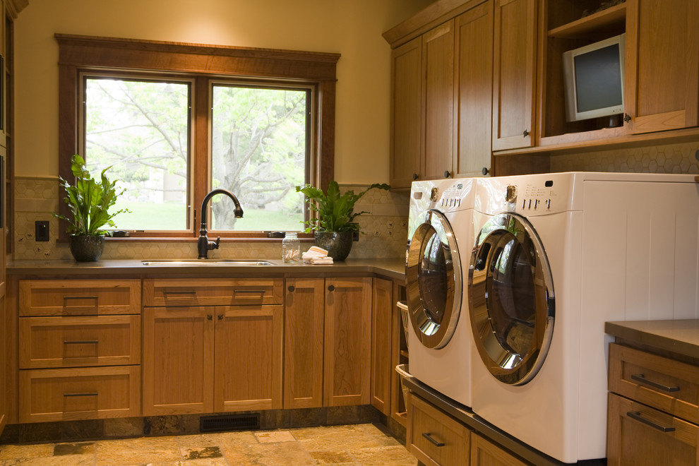Laundry room - traditional laundry room idea in Other