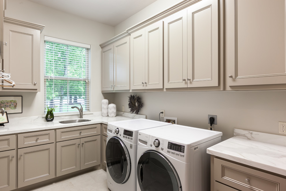 Inspiration for a laundry room remodel in Houston