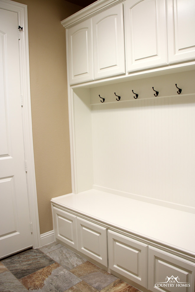 Photo of a modern utility room in Dallas.