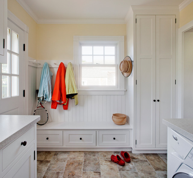 Harbor View Mudroom Laundry Room Traditional Utility Room Boston by LDa Architecture Interiors Houzz IE